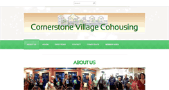 Desktop Screenshot of cornerstonecohousing.org